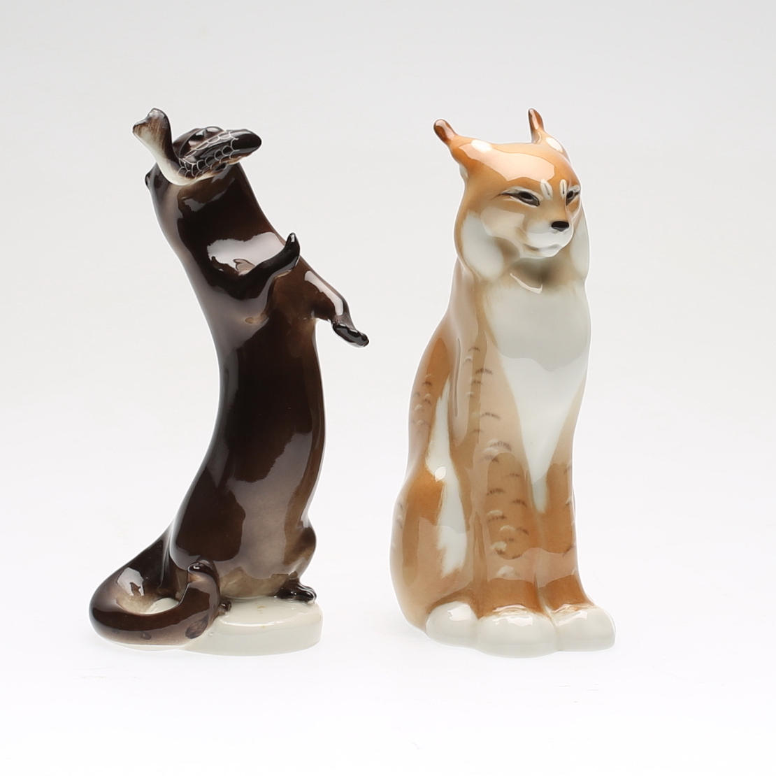 FIGURINER, 2 st, porslin, Lomonosov, USSR.