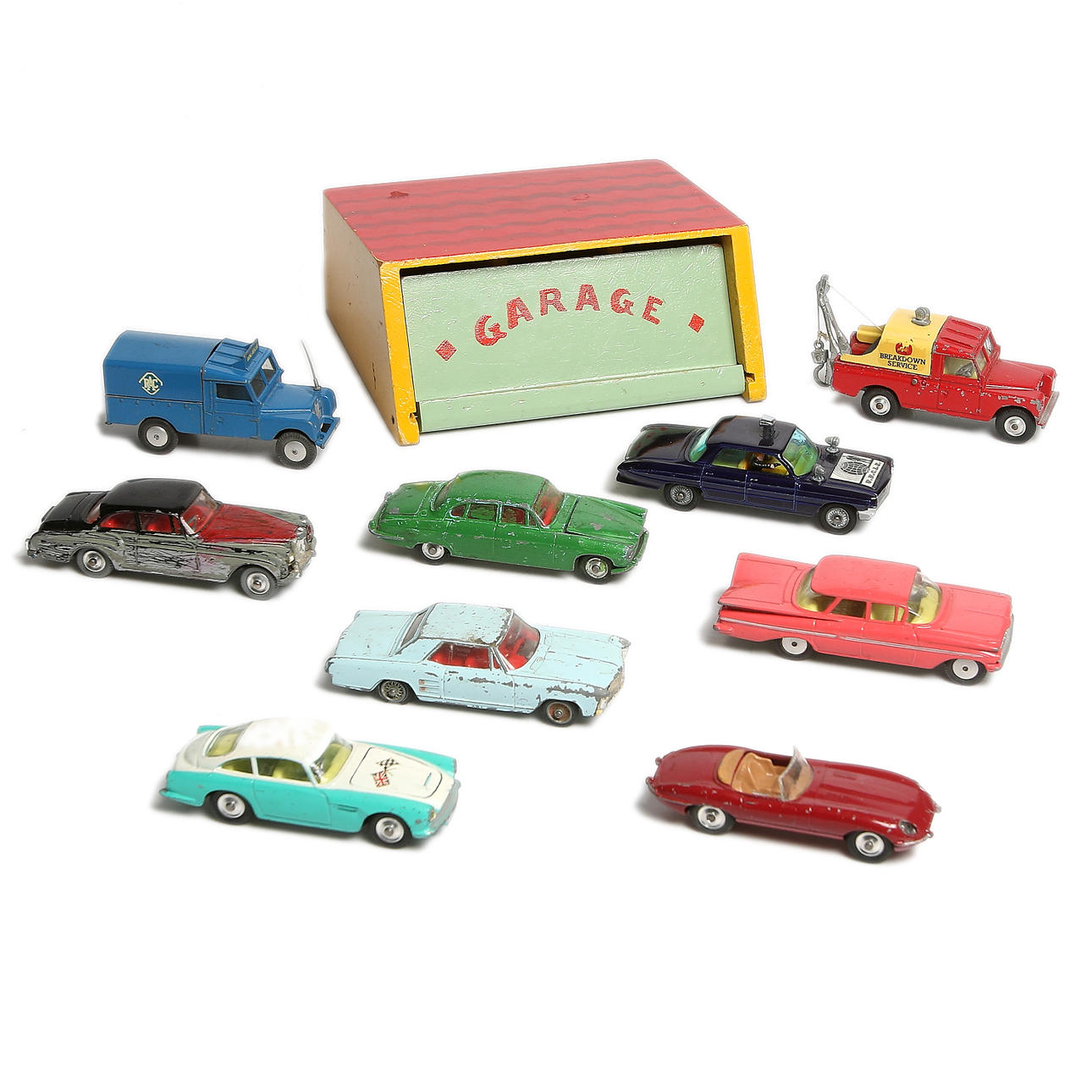 LEKSAKSBILAR, 9 delar, Corgie Toys.