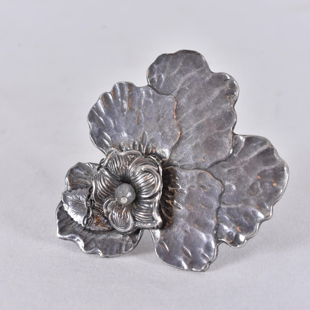 RING, STERLING SILVER.