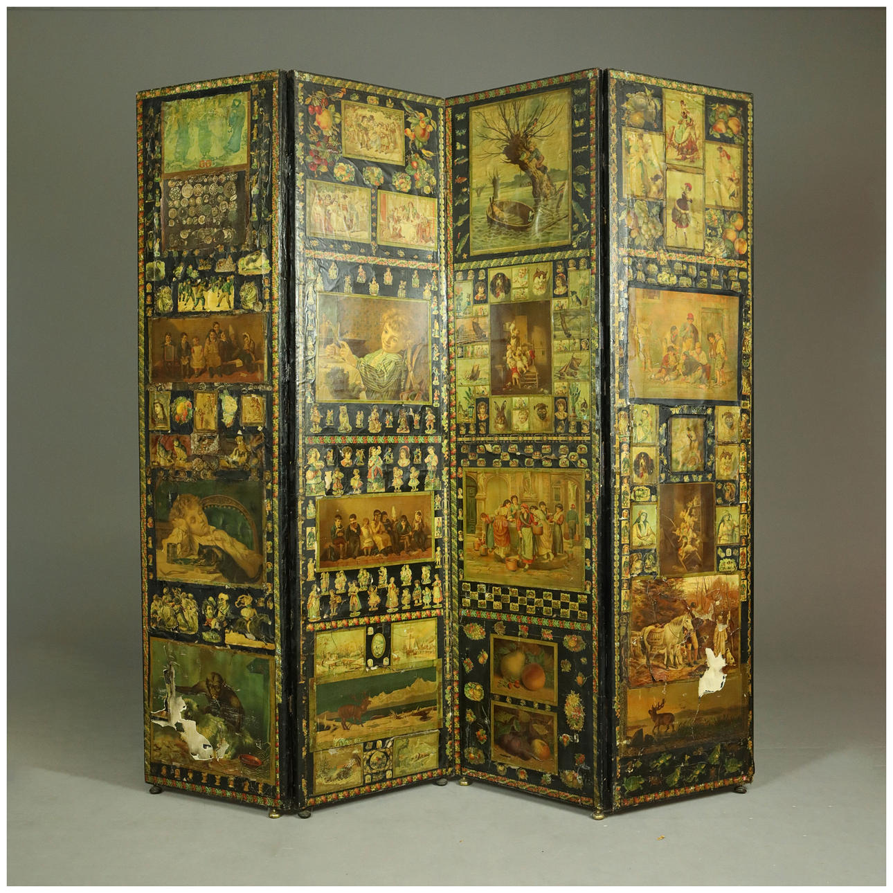 VICTORIAN SCRAP SCREEN. Miscellaneous - Miscellaneous - Auctionet