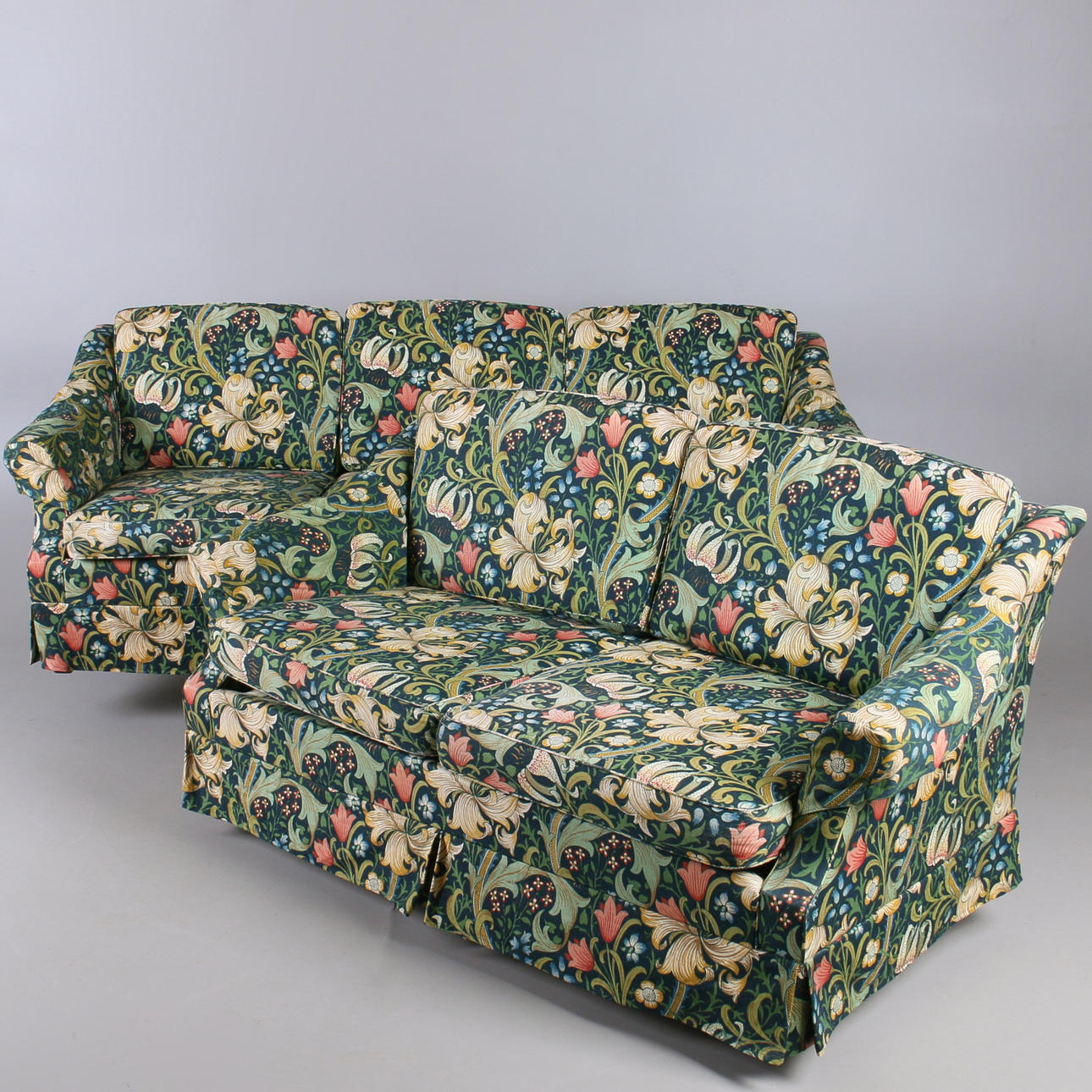 SOFFGRUPP, 3 samt 2 sits, samtida.