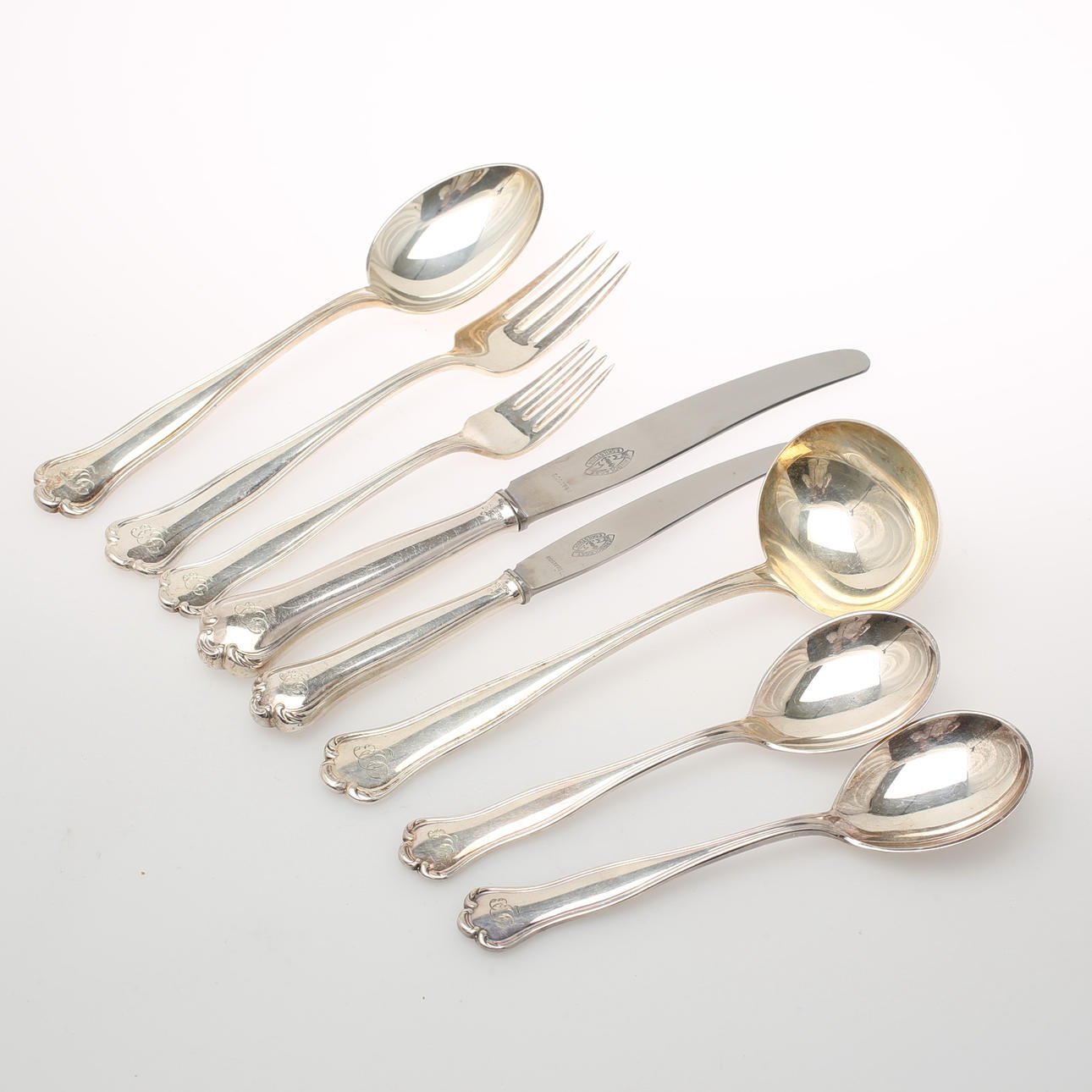 BESTICK, 63 delar, silver, "Symfoni", Hallbergs.