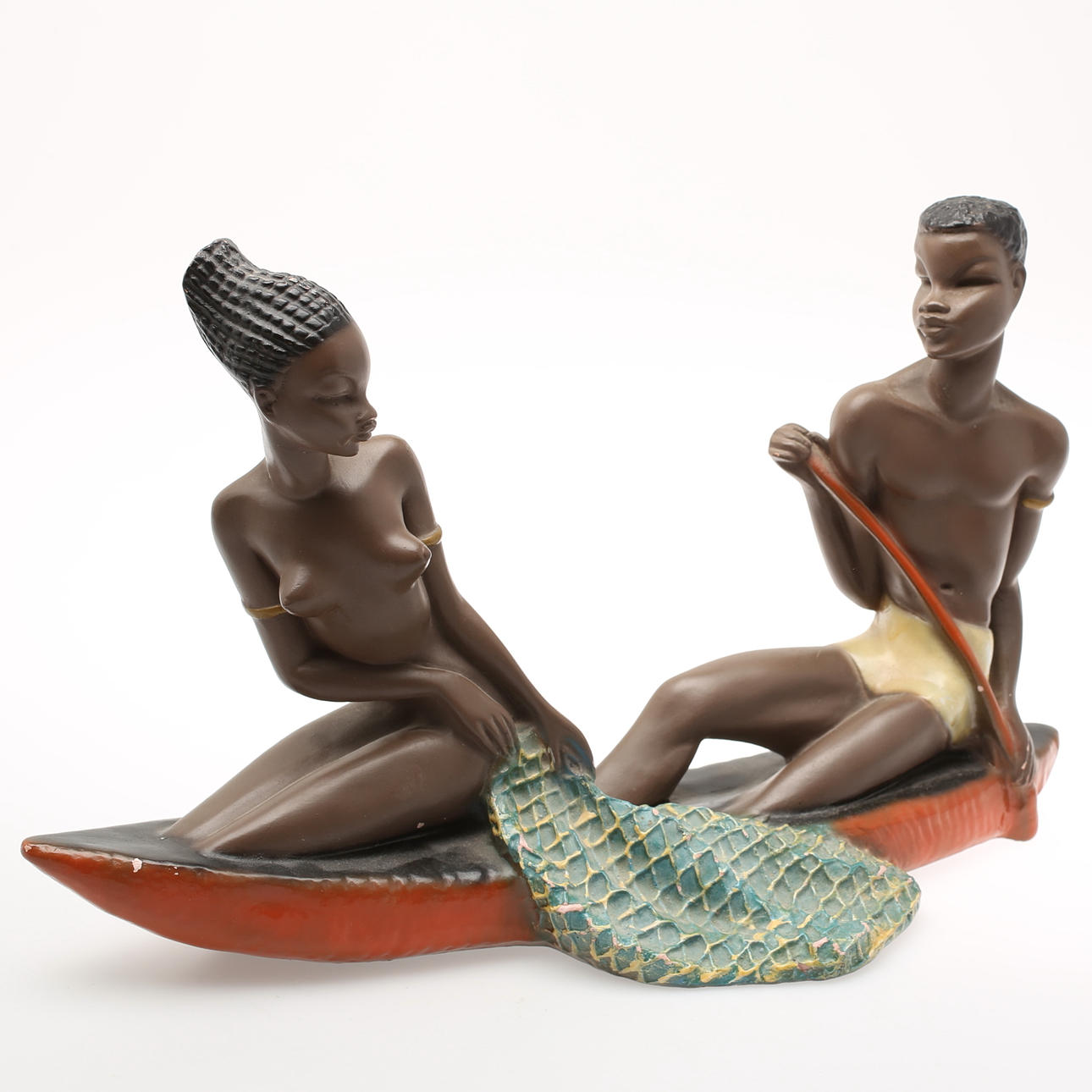 FIGURIN, lergods, märkt Alex.