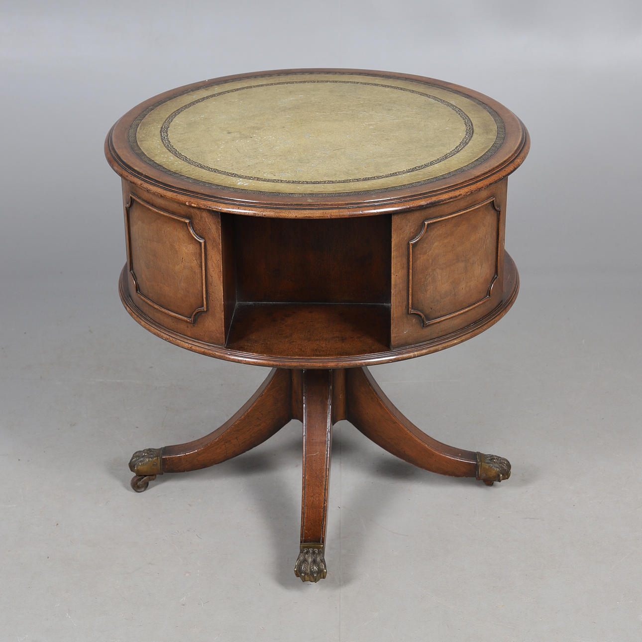 A REPRODUCTION DRUM STYLE REVOLVING BOOK TABLE. Furniture - Tables ...