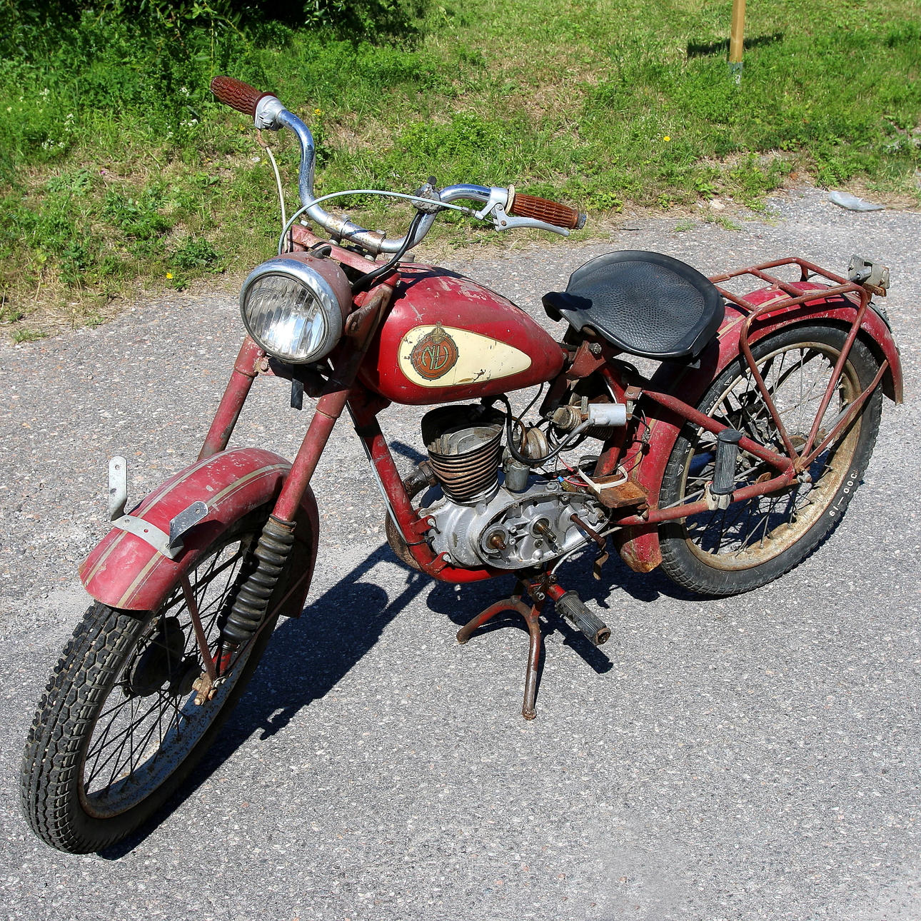 MOTORCYKEL, Nymans, Uppsala, NV 11 DL, "Rödmyran", 1951.