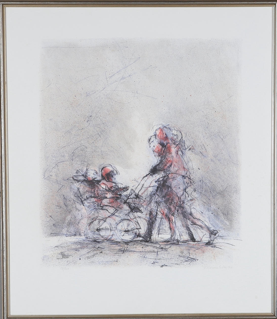 BERNDT WENNSTRÖM. lithograph, signed, numbered 57/260 and dated -87.