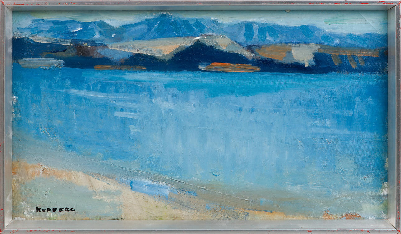GUSTAV RUDBERG. Oil on canvas, signed.