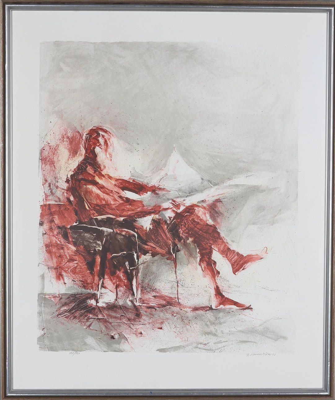BERNDT WENNSTRÖM. lithograph, signed, numbered 196/260 and dated -86.