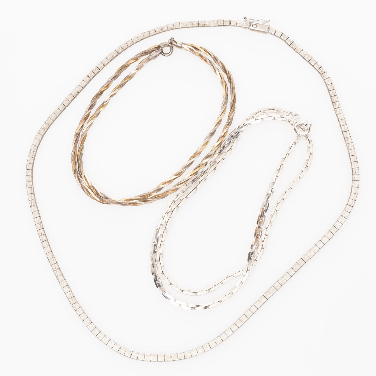 NECKLACE, 3 pcs, Silver.
