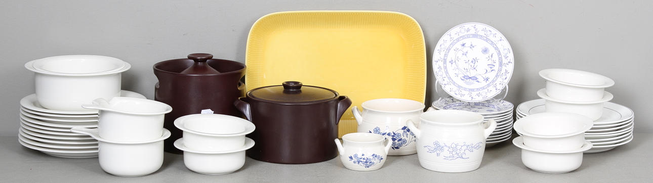 SERVISDELAR, keramik, Arabia, Gustavsberg, Rörstrand.