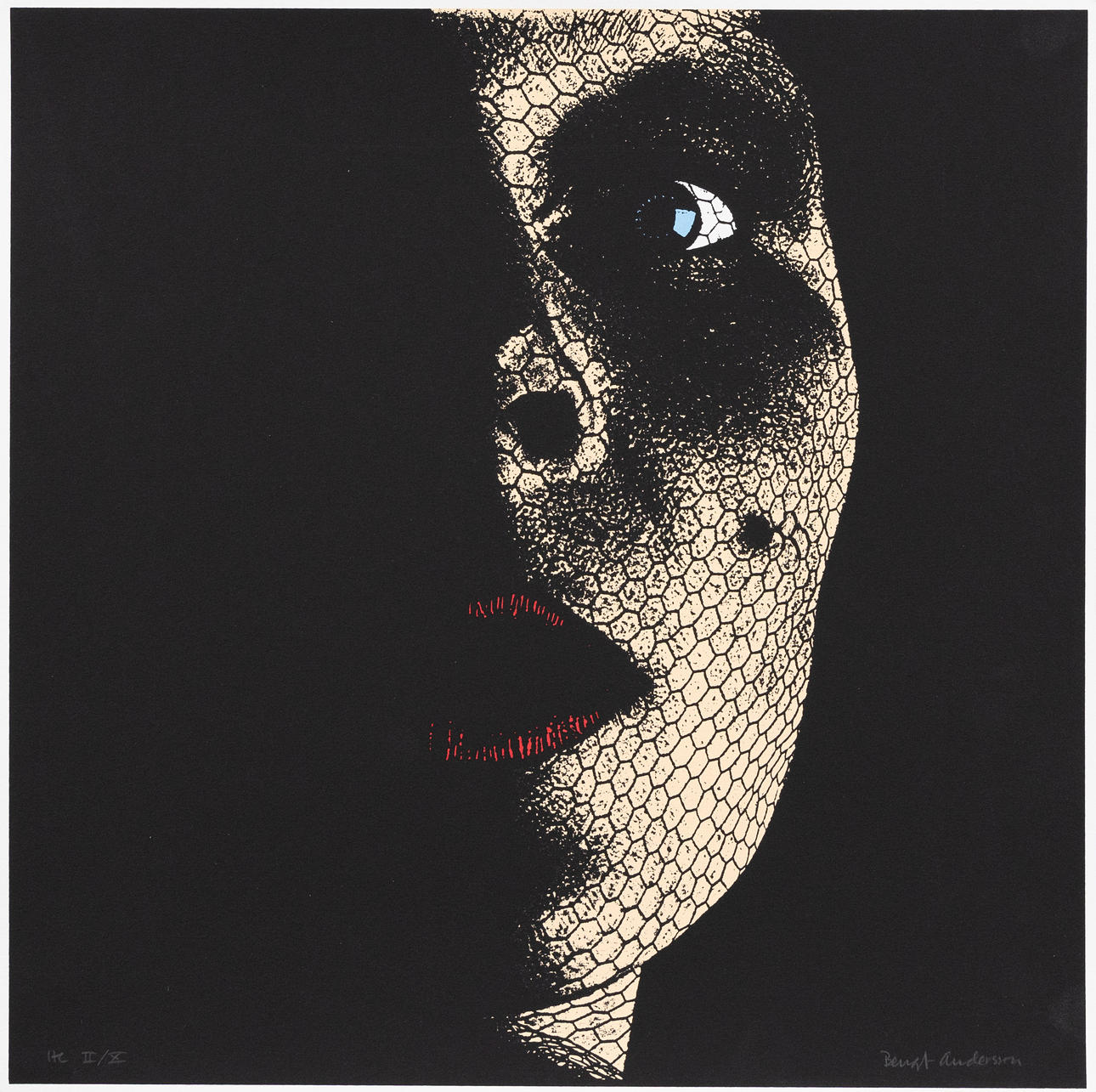 BENGT ANDERSSON. Face, silkscreen no HC II/X, signed.