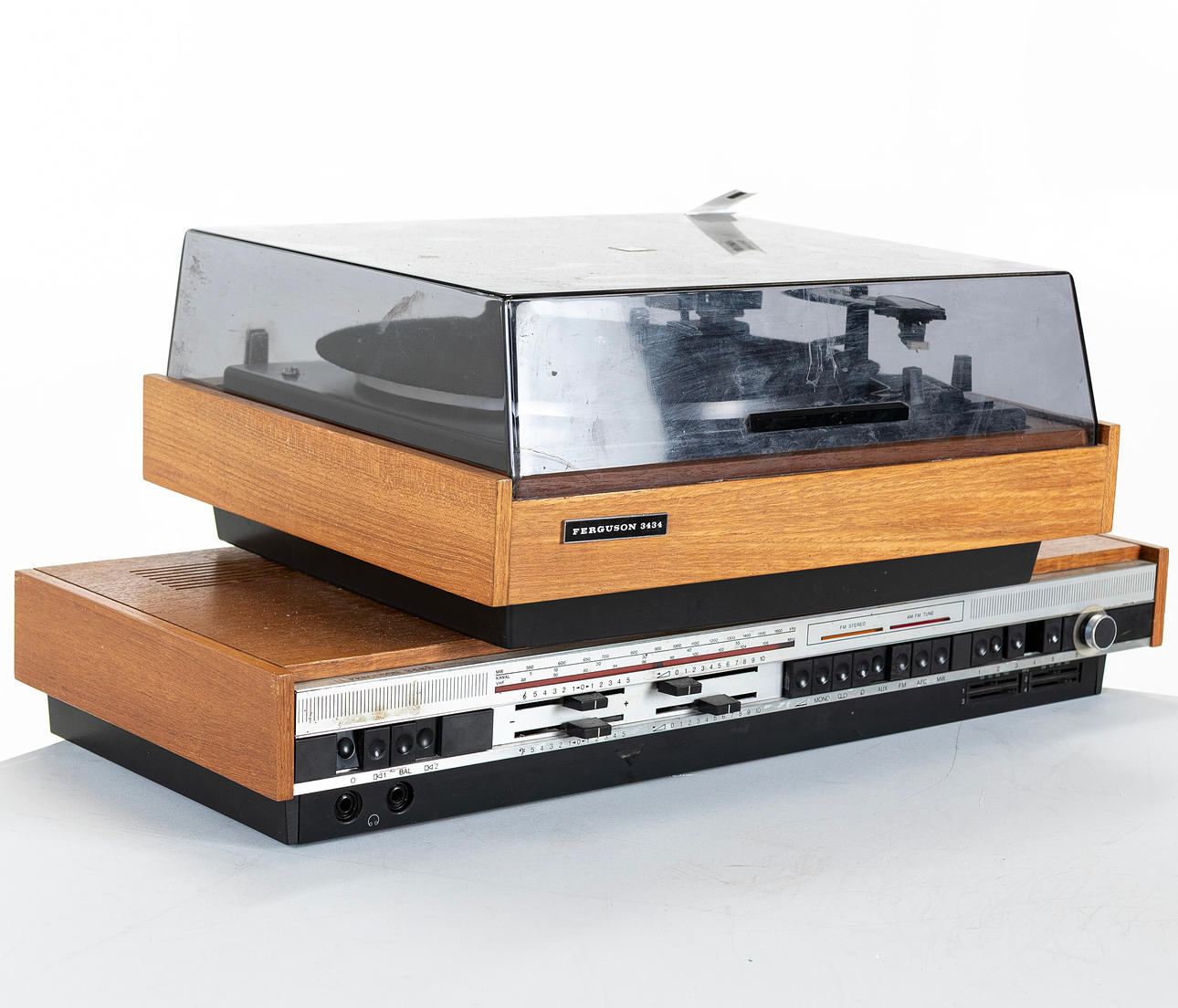 A teak amplifier & turntable, Ferguson, 1960s/70s. Miscellaneous ...