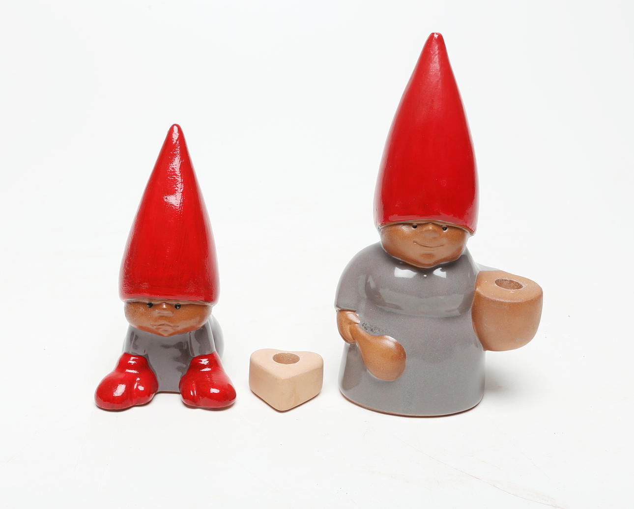 LISA LARSON. JULFIGURER, 3 delar, keramik.