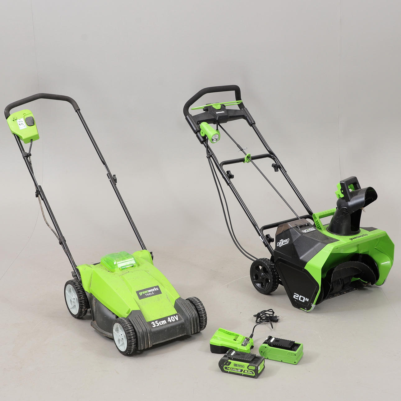 SNÖSLUNGA och GRÄSKLIPPARE, Greenworks.