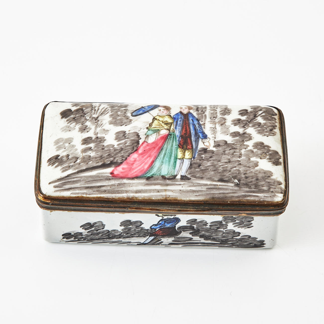 A box with lid, enamel, Rococo, 18th century. Ceramics & Porcelain ...