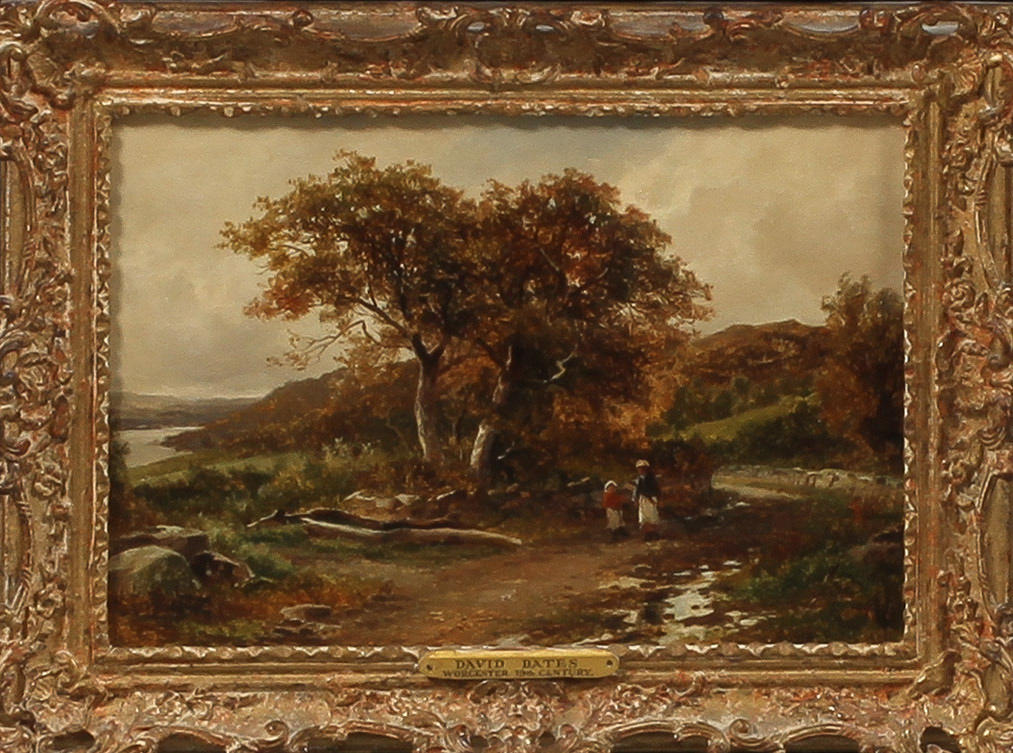 DAVID BATES. Landskap, olja på duk, signerad och daterad 1891.