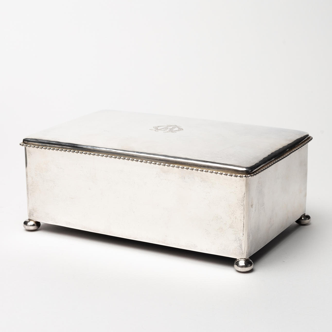 BOX, with chips. silver, K Andersson, 1931.