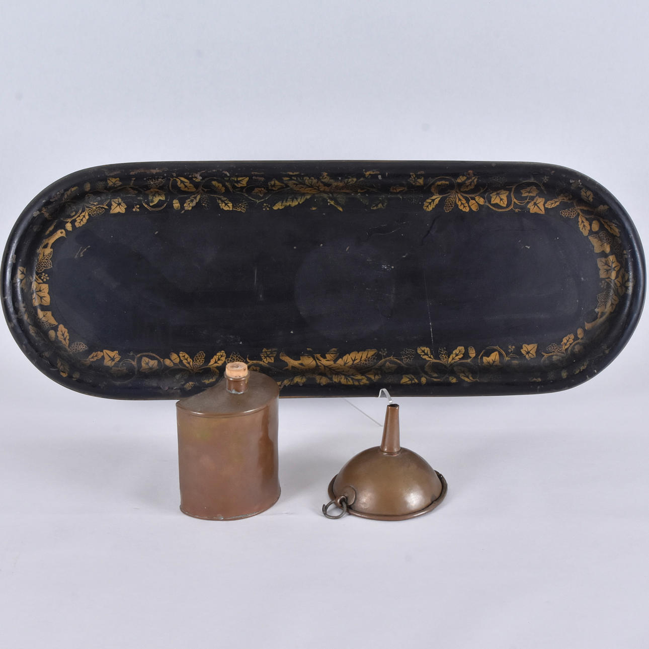 A tray, lithographed plate, 19th century.