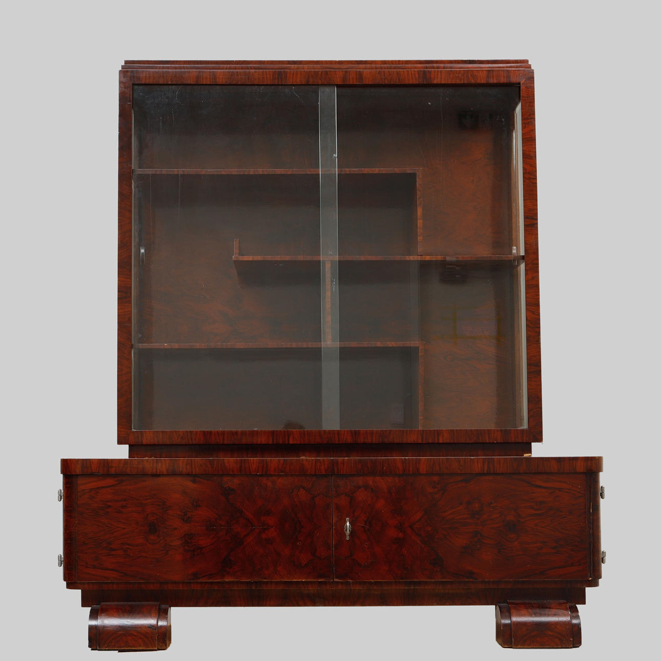 An Art Deco display cabinet, 1930s.