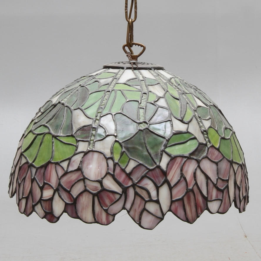 TAKLAMPA, Tiffanystil, Haller, 19/2000-tal.