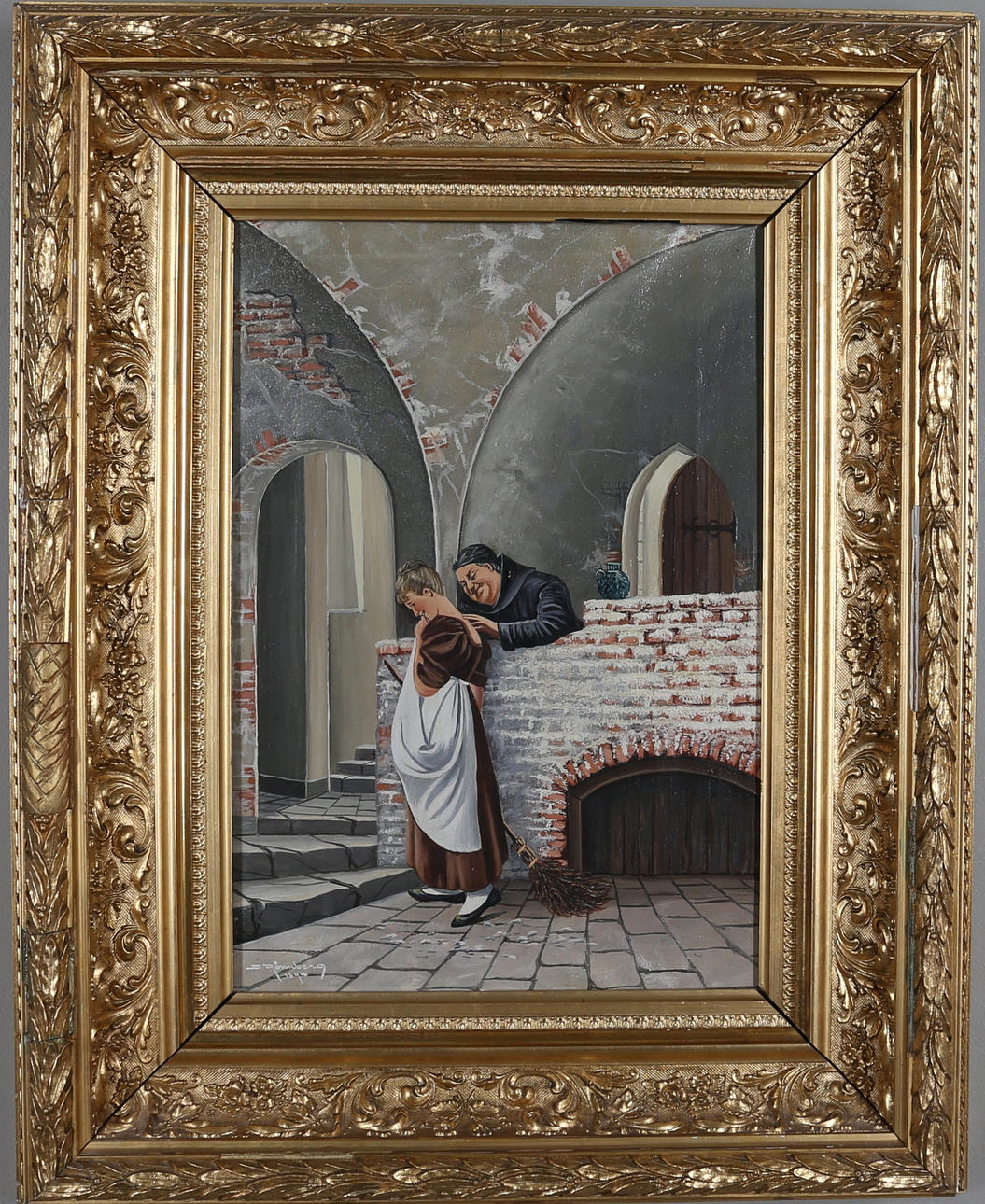 DAN RÖNNBERG. "Förbjuden frukt", olja på duk, signerad samt daterad 1894.