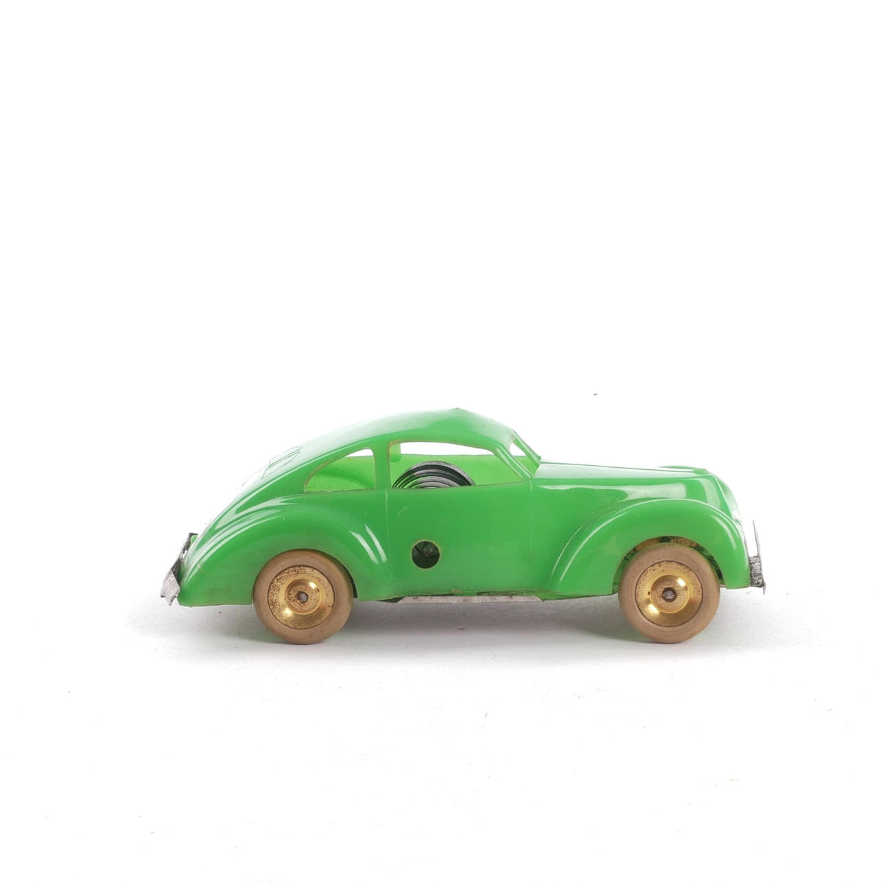 A toy car, “Panther”, plastic and sheet metal, clockwork, original ...