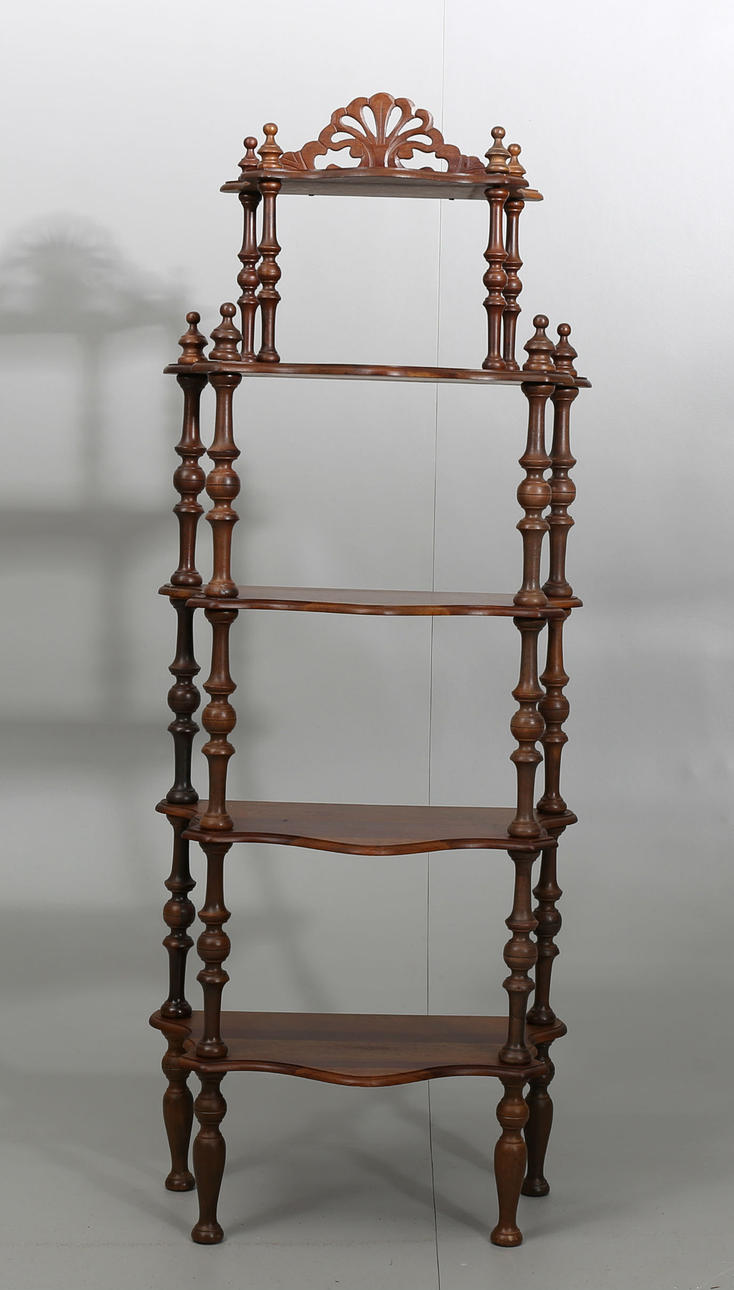 ATENIENNE, trä, 5 hyllplan, 1900-talets andra hälft.