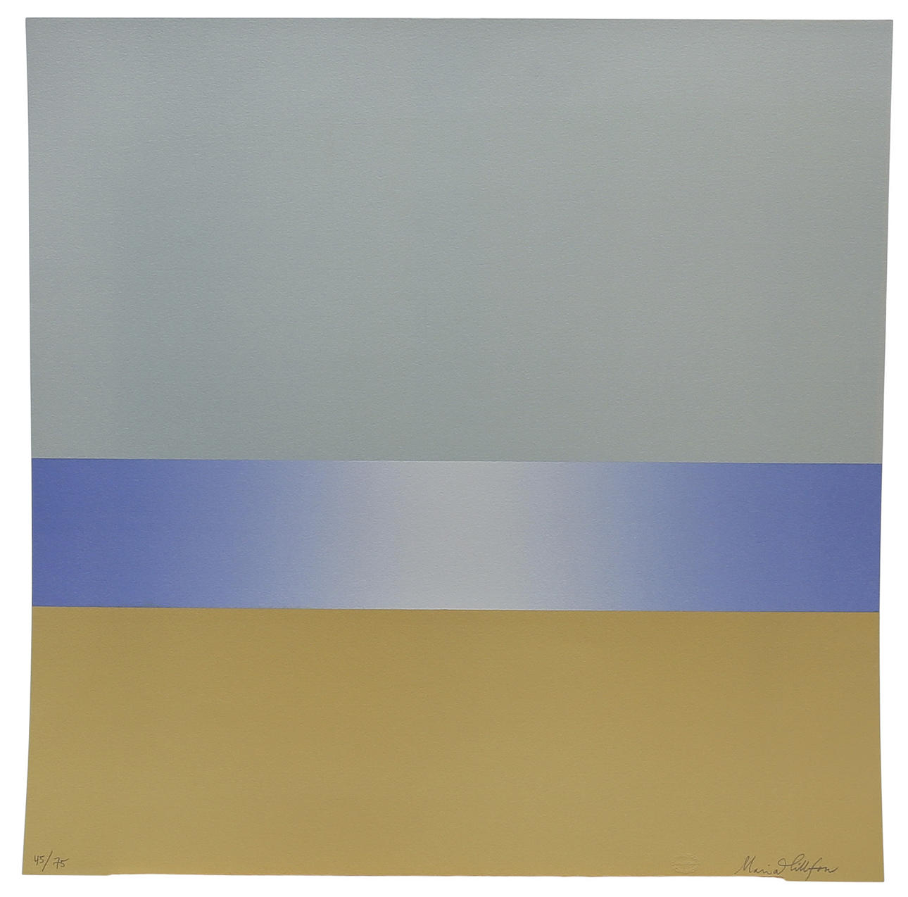 MARIA HILLFON. Lithograph “Stranden”, signed, numbered 45/75.