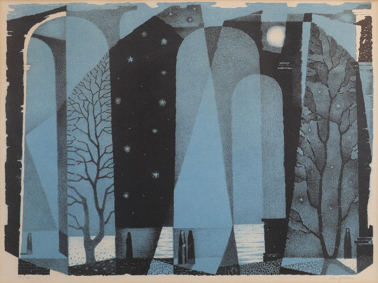 SVEN JONSON. LITHOGRAPH, SIGNED AND NUMBERED 101/150.