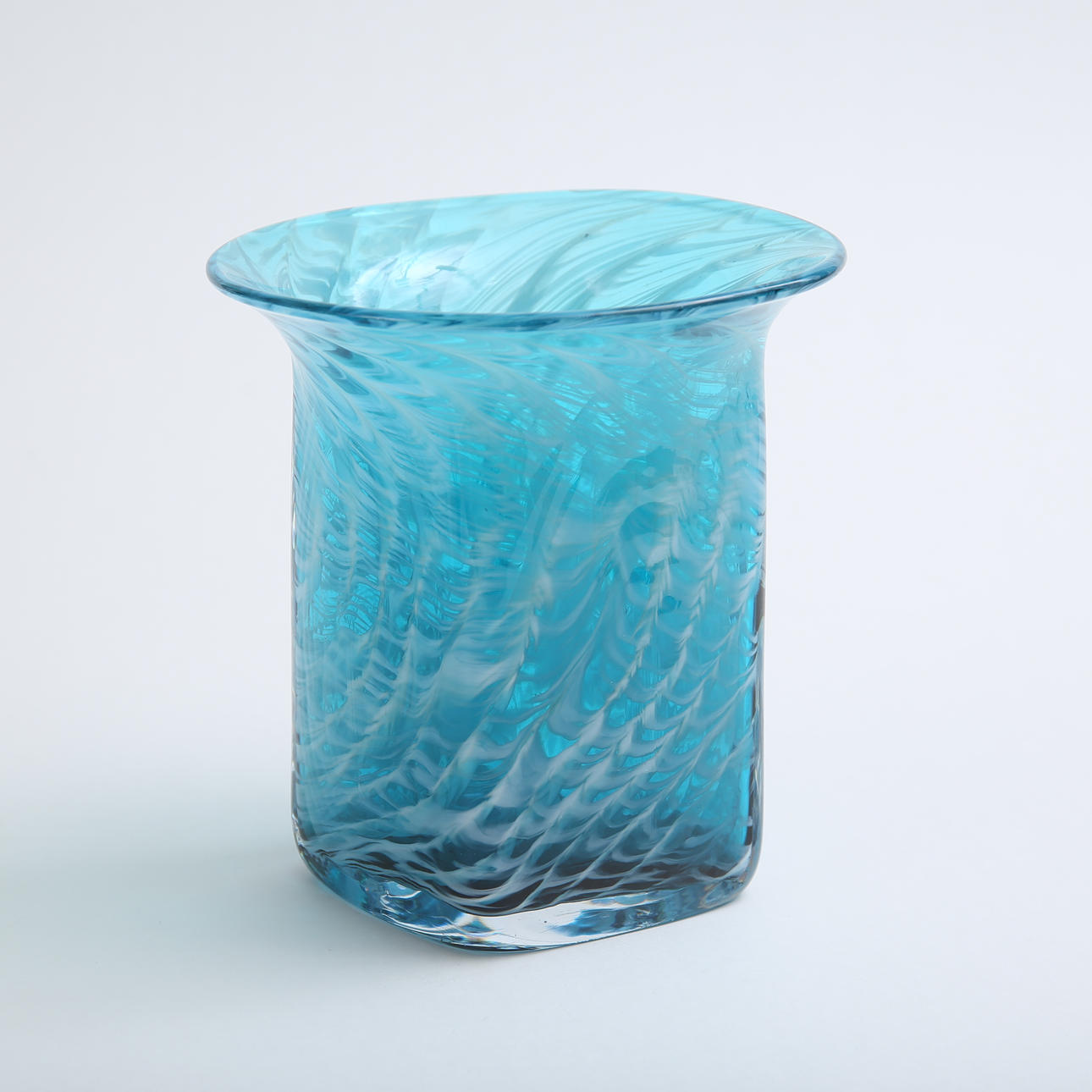 PETER KUCHINKE. A glass vase, Gullaskruf, signed.