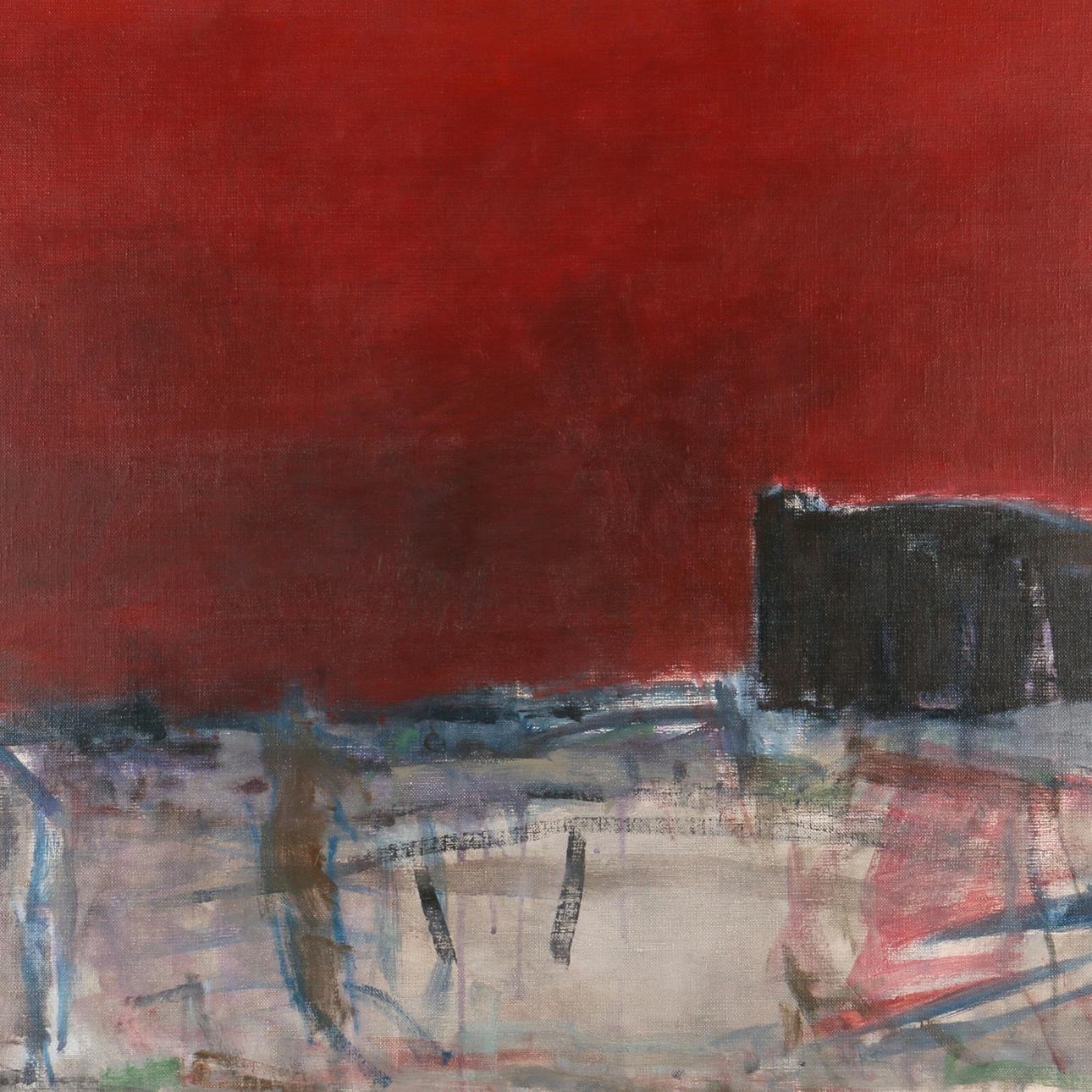 KELVIN SOMMER. Olja på duk, "Stämning", signerad.