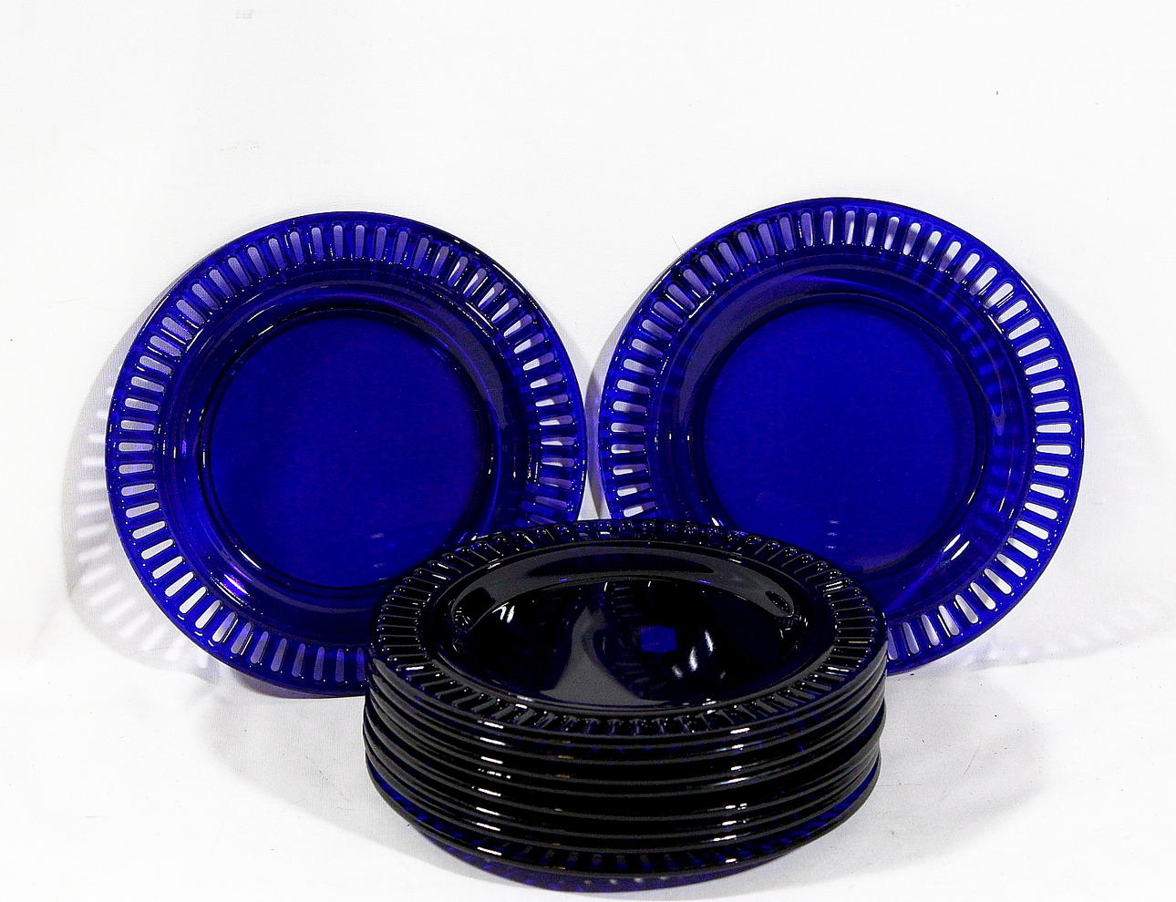 ASSIETTER, 10 st, glas, Svenskt Tenn.