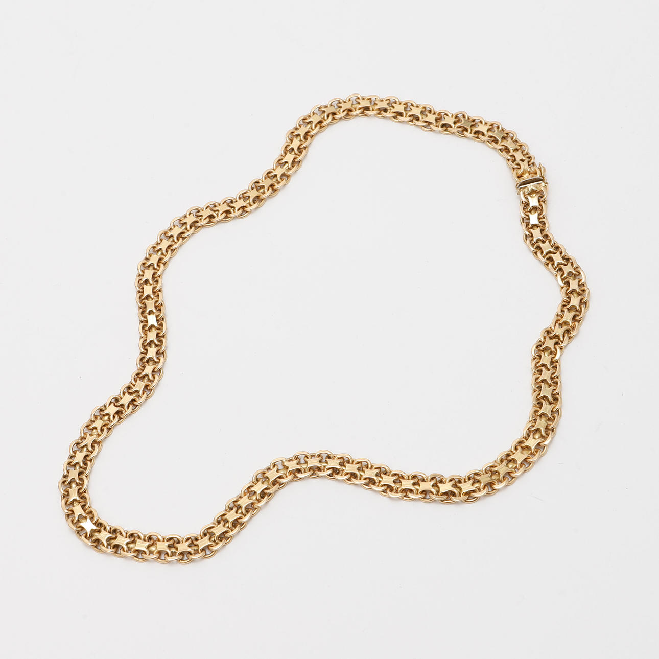 HALSKEDJA, 18k guld, vikt ca 44,4 gram.