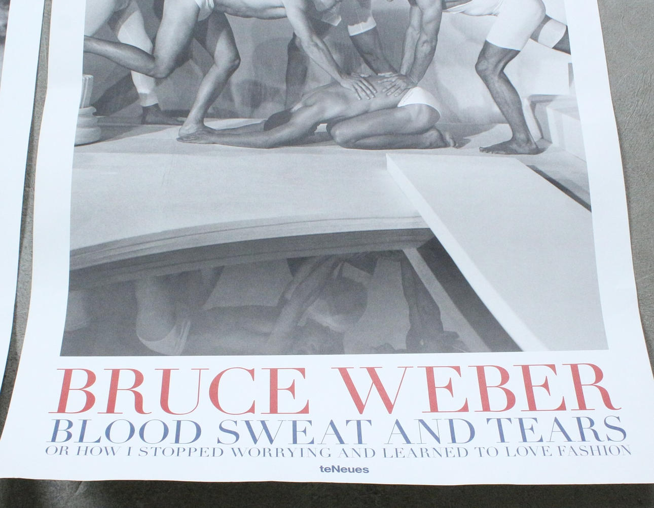 BRUCE WEBER. TeNews. Two posters 'Blood, Sweat and Tears. Or How I