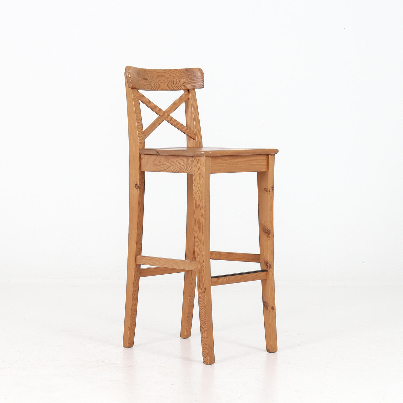 A pine barstool, Ingolf, Ikea, 19/2000s.