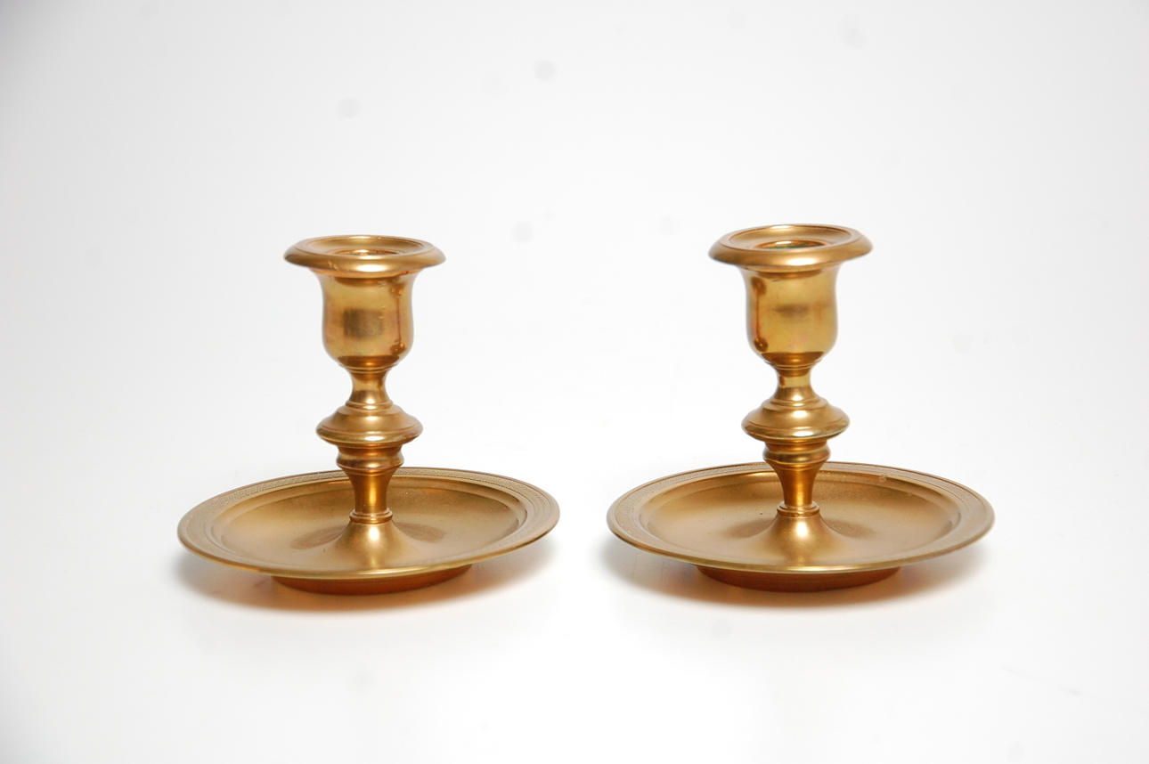 LJUSSTAKAR, 1 par Skultuna Nr 53.