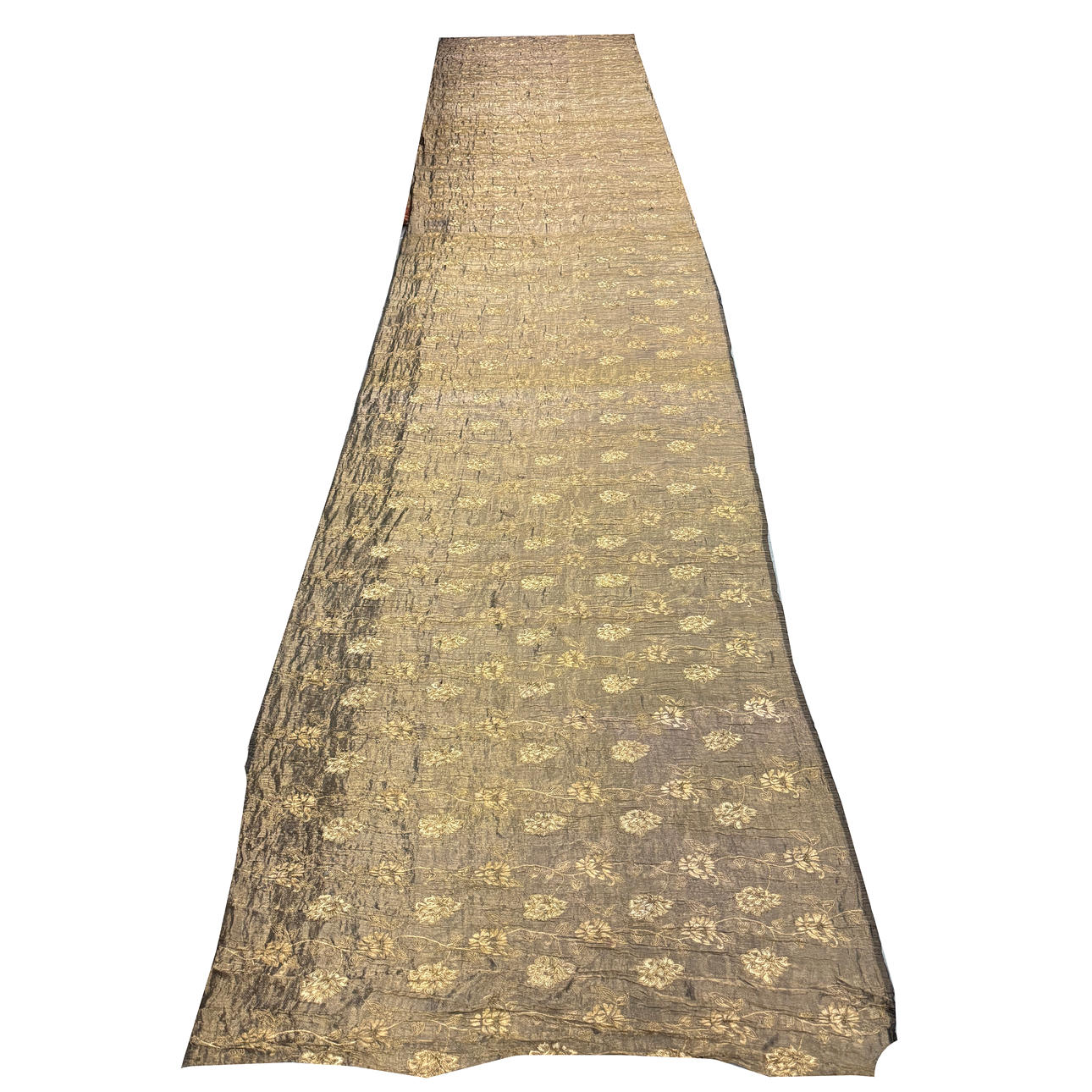 SILK AND METAL THREAD EMBROIDERED PANEL. Asiatica - Textiles - Auctionet