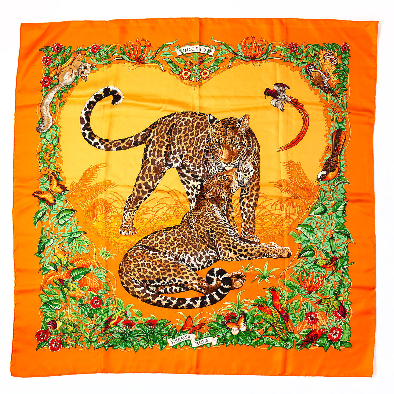 HERMÈS. Scarf, “Jungle Love”, since.