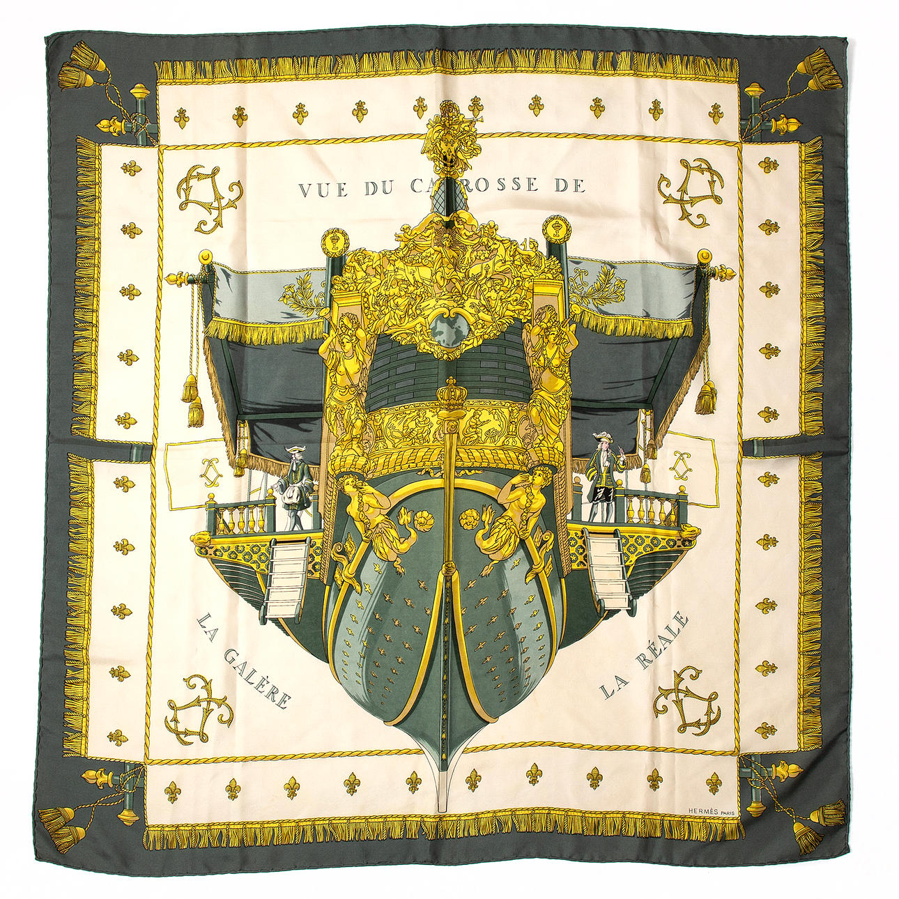 HERMÈS. Scarf, “La Réale”, since.