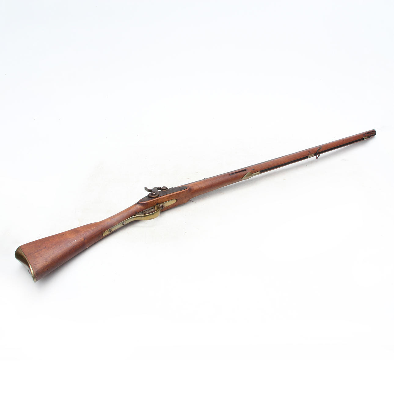 A 19th century breech-lock rifle.