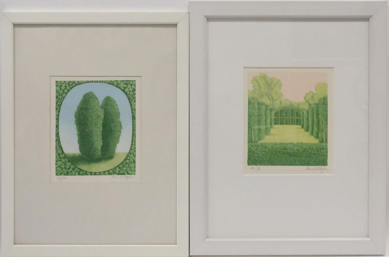 MARIA HILLFON. TWO LITHOGRAPHS.