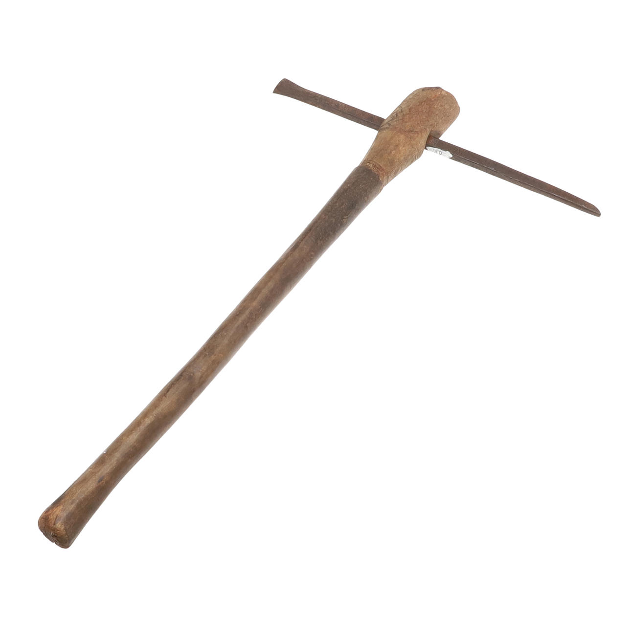 AN AFRICAN WAR HAMMER TYPE AXE.