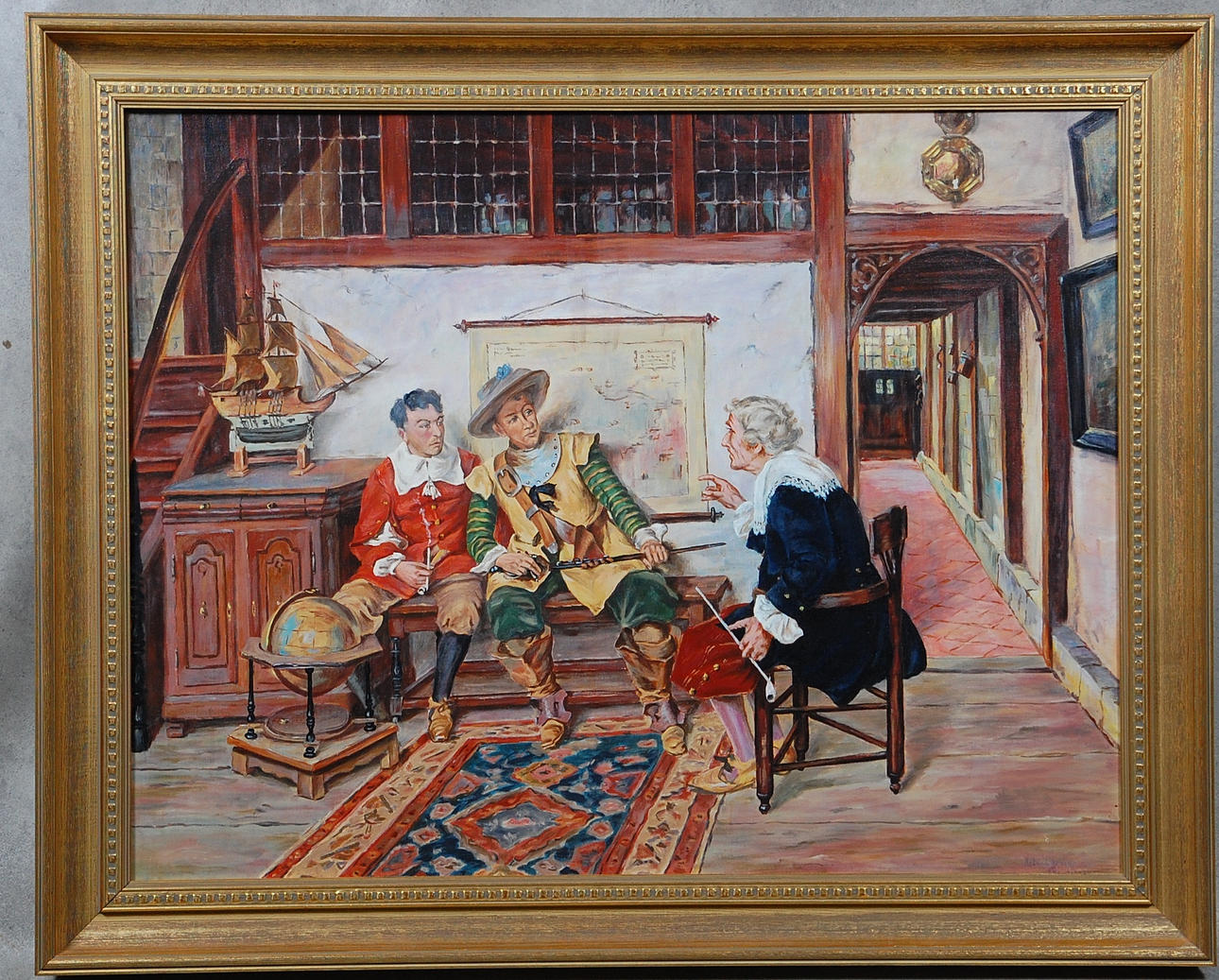 ARTHUR LARSSON. olja på duk, signerad.