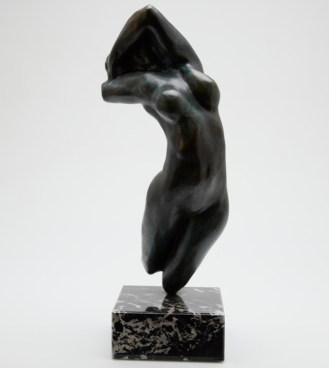AFTER AUGUST RODIN. 'Torso de Adele', bronze reproduction, marble, monogrammed, numbered 19/499.