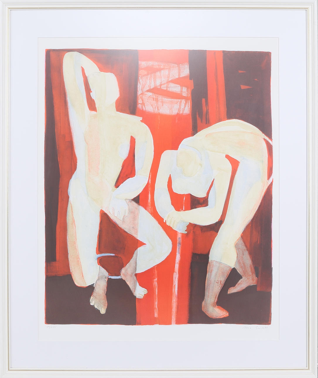 SUNE ENVALL. Figurer, färglitografi, signerad och numrerad 59/275.