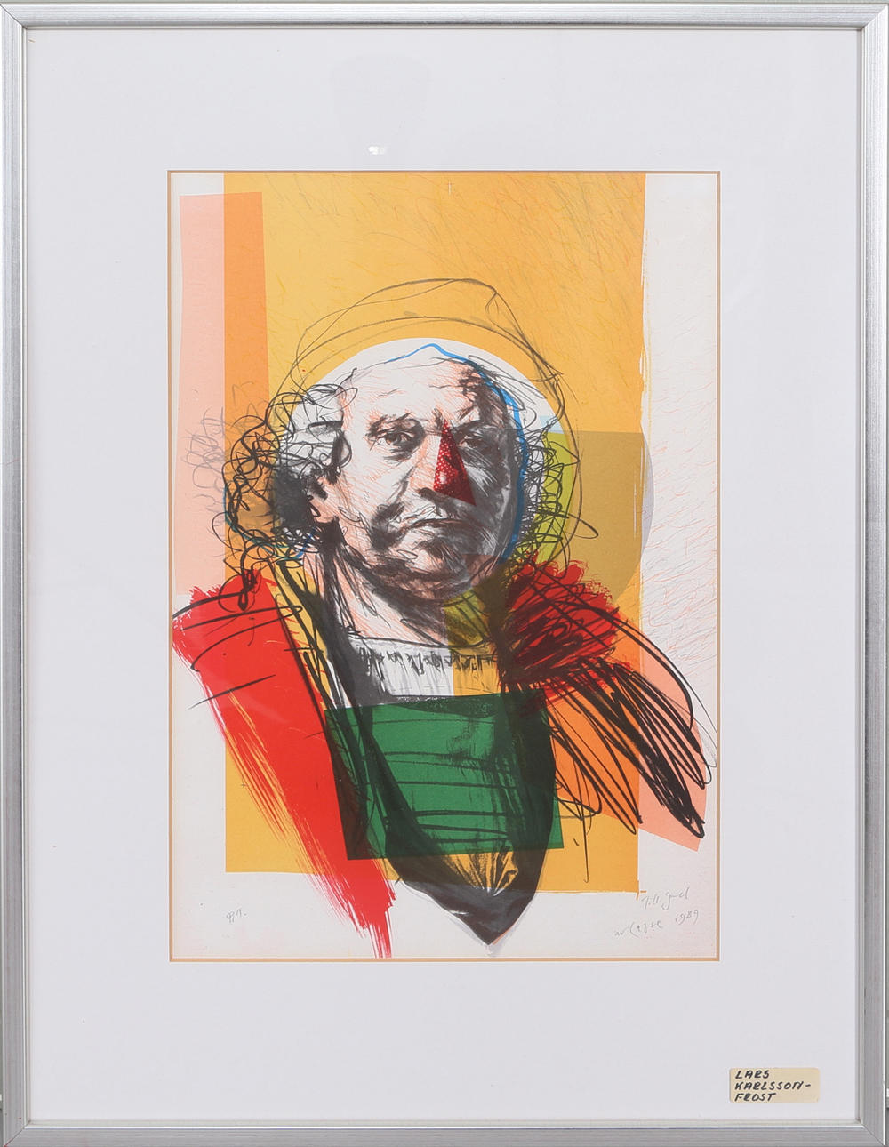LARS KARLSSON FROST. Litografi, signerad och daterad 1989.