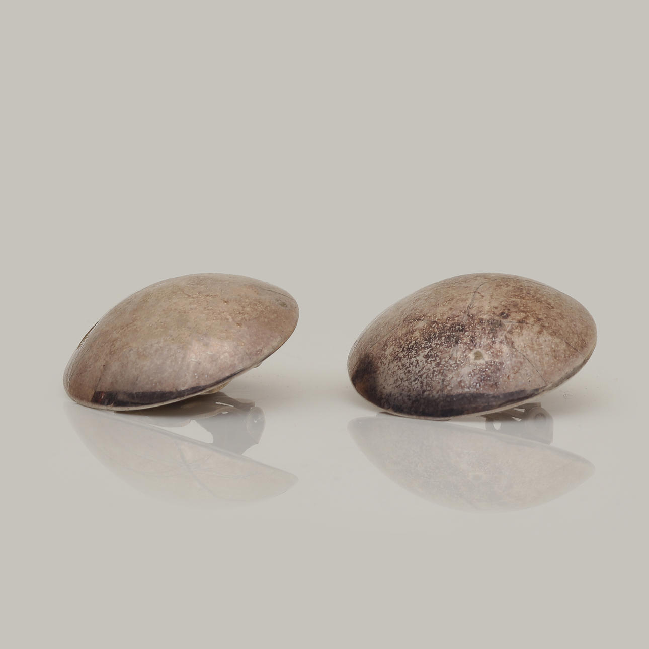 PAIR EARRINGS/CLIPS, STERLING SILVER, DENMARK.