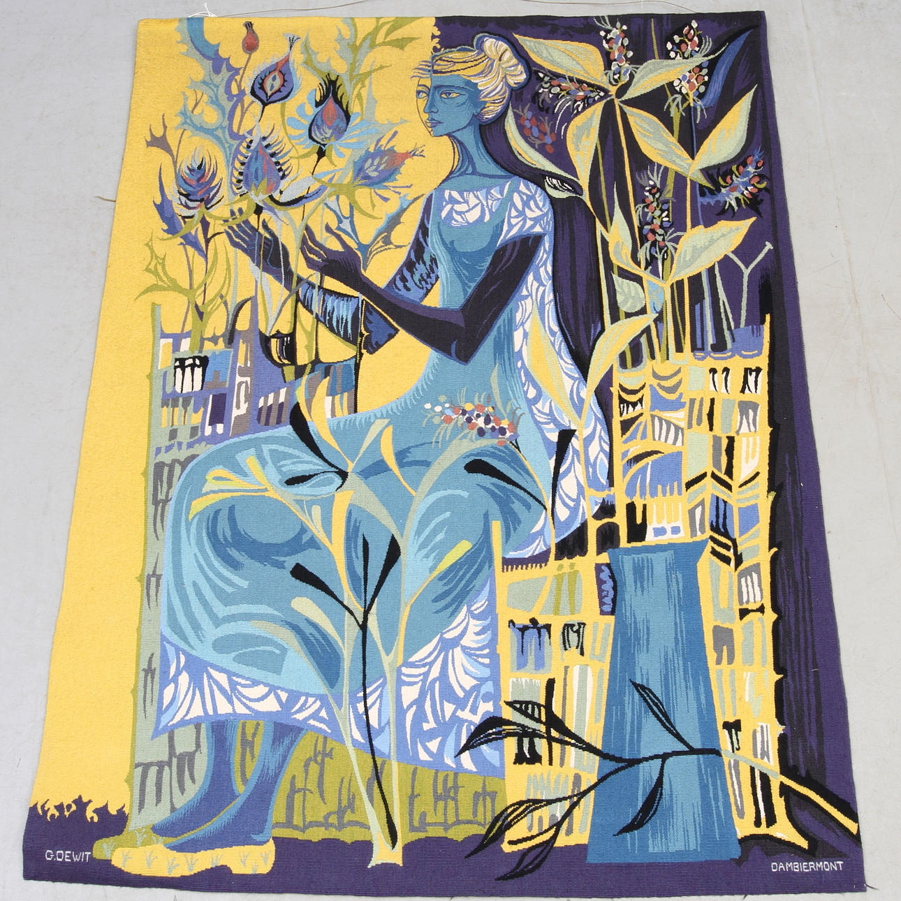 VÄGGBONAD, Mary Dambiermont (1932-1983), Gaspar de Wit. 1960/70-tal.