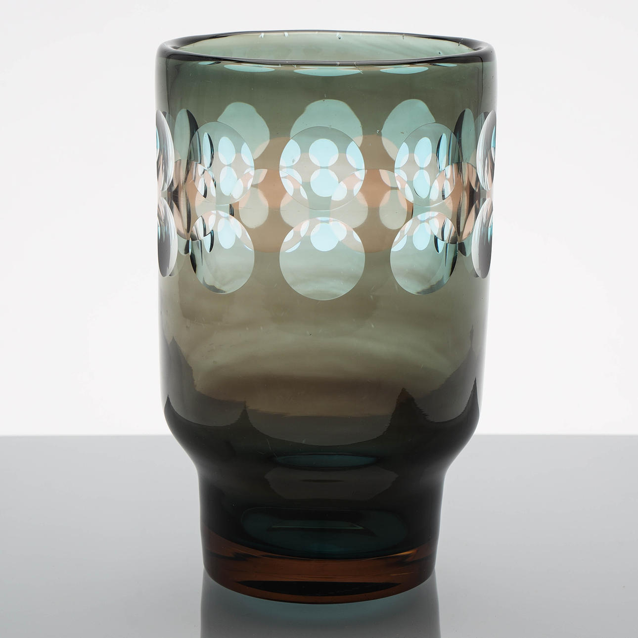 VAS, glas, etsad märkning, Kosta.