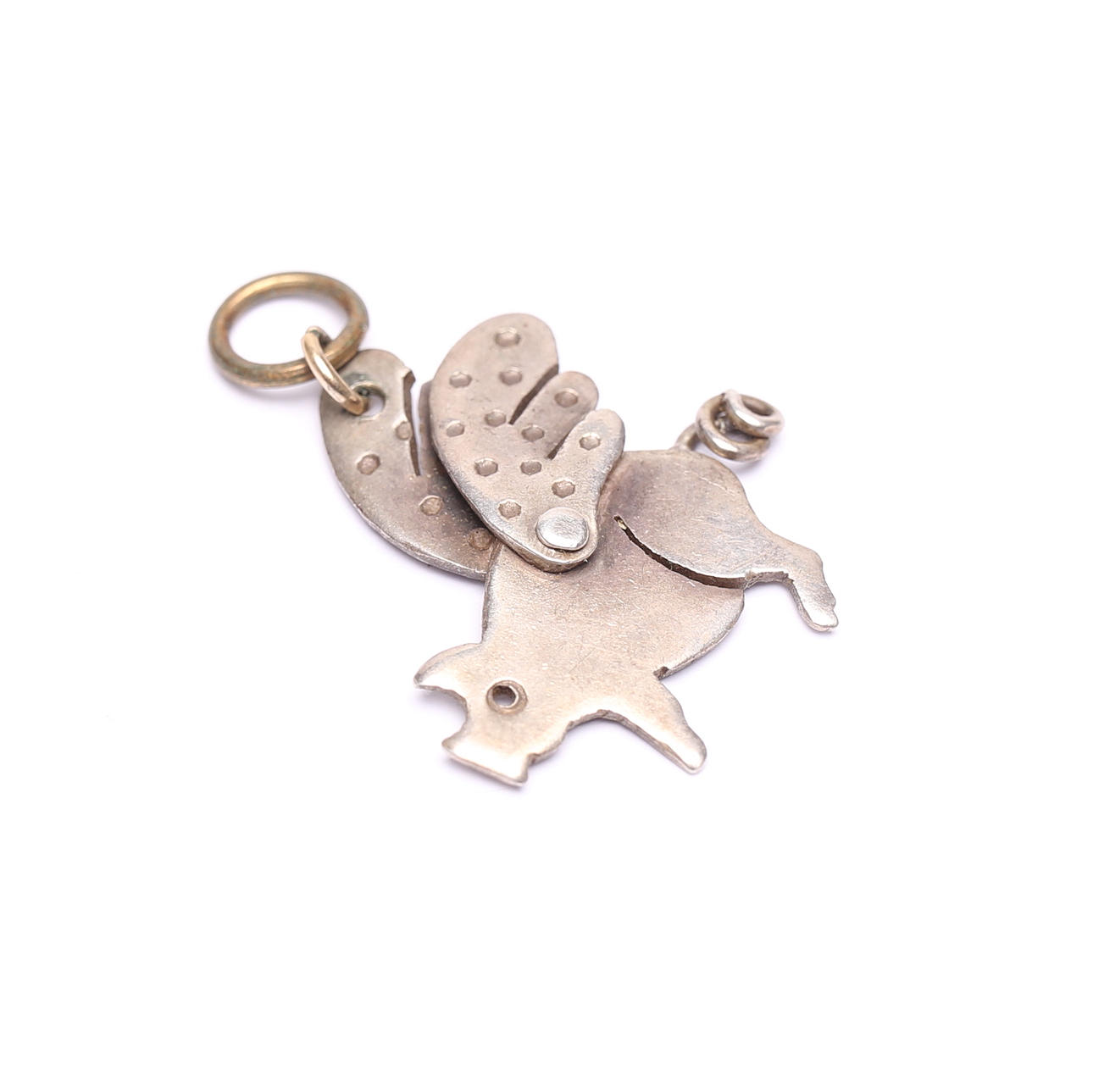 KARIN FERNER. pendant, flying pig, silver, Falun.